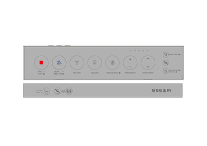 SEEWIN Leipzig CL6-G silver smart bidet toilet, product image 10